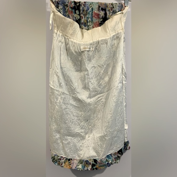 Good Condition, Vintage Zimmerman, Silk Strapless Dress, Size 1 - Picture 9 of 13